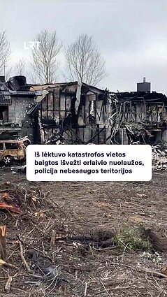 Iš arti – lėktuvo katastrofos vieta Vilniuje