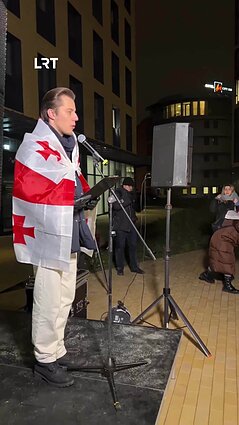 Vilniuje mitingas dėl Sakartvelo