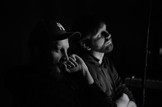 Spektaklio „Lūšies valanda“ repeticija Spektaklio „Lūšies valanda“ repeticija