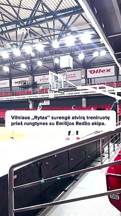 Atvira „Ryto“ treniruotė prieš rungtynes su Emilijos Redžo ekipa