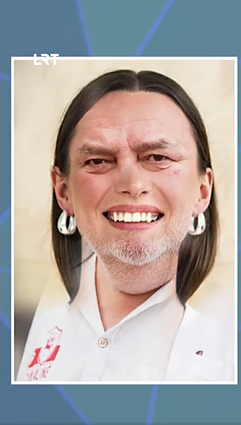 Ar atspėsite, kieno veidai čia vaizduojami?