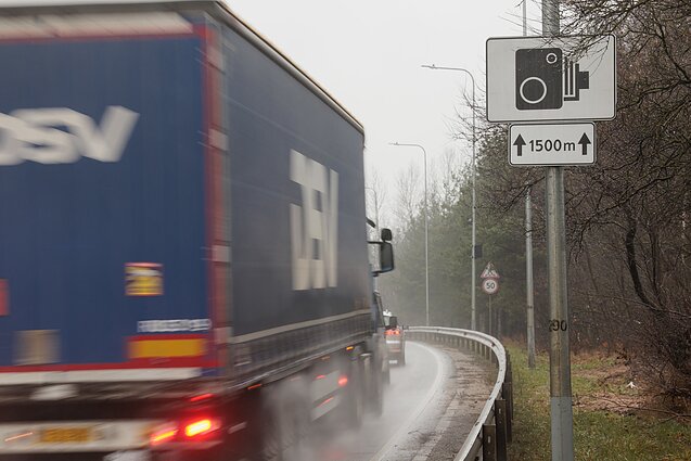 S. Batoro gatvėje įrengti vidutinio greičio matuokliai