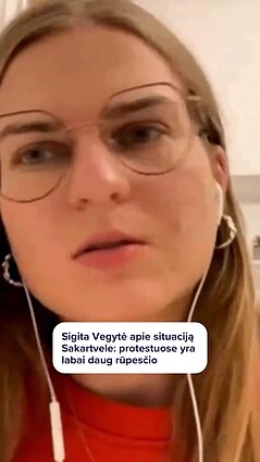 Sigita Vegytė apie situaciją Sakartvele: jie nepanikuoja