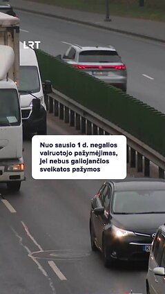 98 tūkst. asmenų gali netekti teisės vairuoti