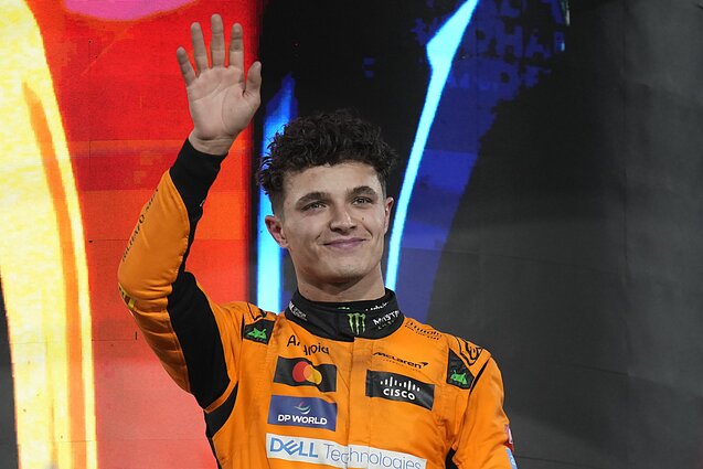 Britų lenktynininkas Lando Norrisas laimėjo paskutinį šio sezono Formulės 1-as etapą