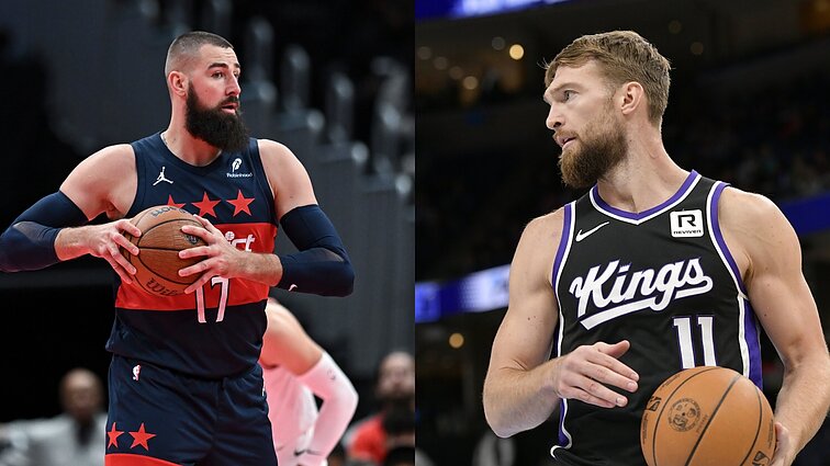 Valančiūnas ir Sabonis suspindo dvigubais dviženkliais, bet pergale džiaugėsi tik vienas