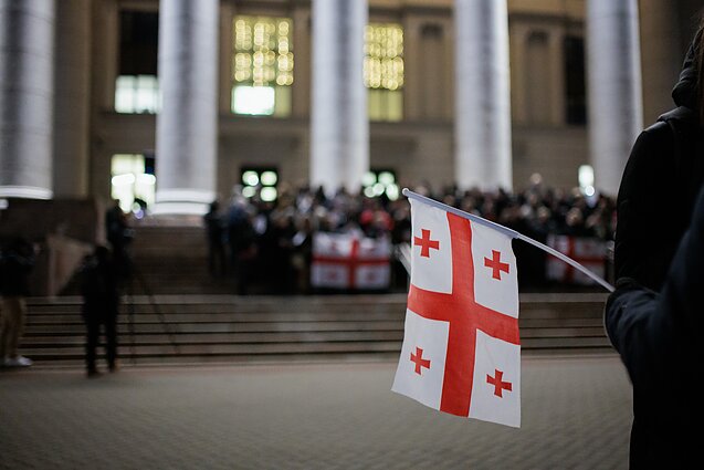A Georgian flag (associative image)