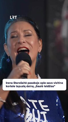 Starošaitė: žmogui neįvyko koncertas, jeigu tos dainos nėra