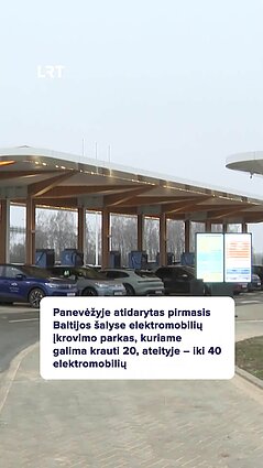 Pirmasis elektromobilių įkrovimo parkas Baltijos šalyse
