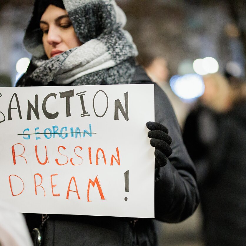 V. Raupelio  / LRT nuotr., Vilniuje – antroji kartvelų palaikymo akcija