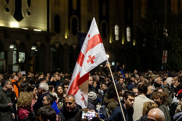ES Sakartvelo valdžiai: jei tęsis protestų malšinimas smurtu, bus sankcijos