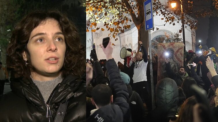 Sakartvele protestuojanti Lisa: esame pasiruošę eiti į gatves kiekvieną dieną