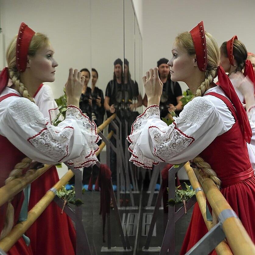 AP nuotr. , Rusų kolektyvo šokėja