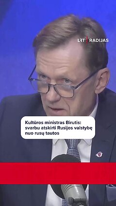 Birutis apie Rusijos kultūros boikotą: nemaišykim meno ir kultūros