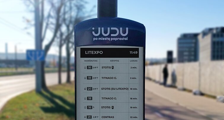 Электронное табло общественного транспорта