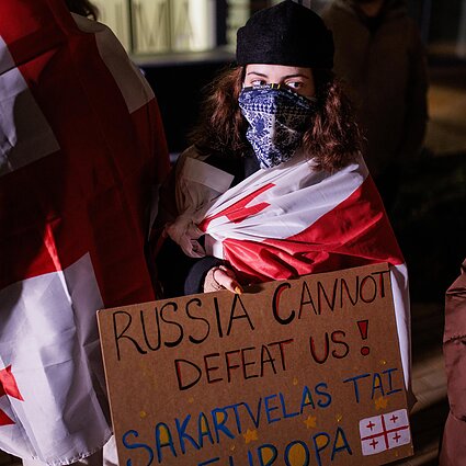 Protestų apimtame Sakartvele rytoj bus renkamas prezidentas