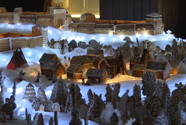 В Жагаре из пряников созданы макеты пяти средневековых замков