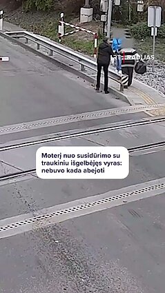 Moterį nuo bėgių patraukęs vyras: mama klausė, ar žinau, ką padariau