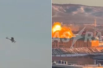 Dronai užpuolė Rusijos Grozno miestą