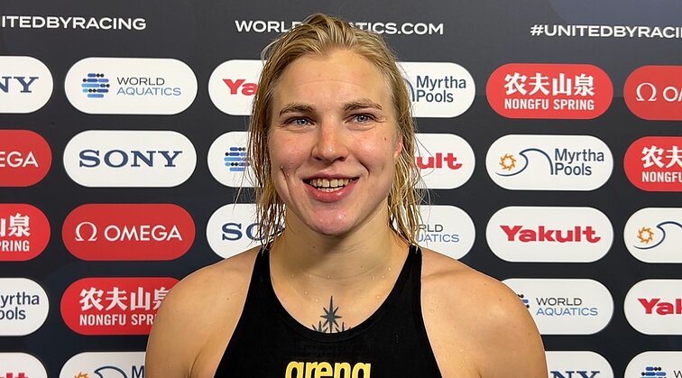Pasaulio čempione tapusi Meilutytė: buvo gera matyti Lietuvos vėliavas