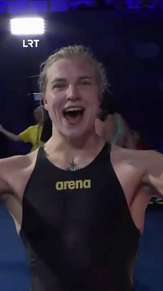 Rūtos Meilutytės emocijos tapus pasaulio čempione