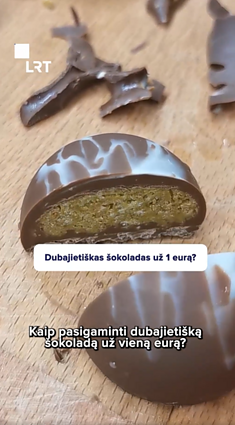 Kaip pasigaminti Dubajaus šokolado saldainį už mažiau nei 1 eurą?