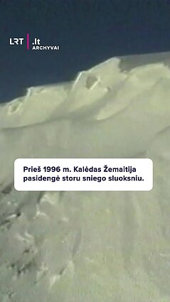Prieš 1996 m. Kalėdas Žemaitija pasidengė storu sniego sluoksniu