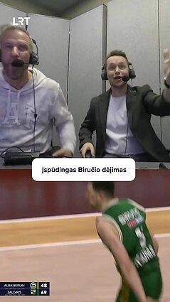 Birutis galingu dėjimu žadina prisnūdusius krepšinio gerbėjus!