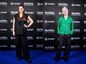 M.A.M.A. nominantų paskelbimo ceremonijos akimirka - Jurga ir Giedrė