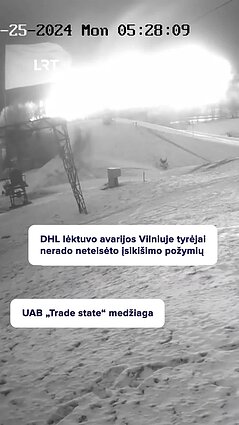 Vilniuje sudužusio lėktuvo juodųjų dėžių duomenys nerodo neteisėto įsikišimo