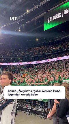 „Žalgirio“ sirgaliai sveikina Arvydą Sabonį su 60-mečiu!