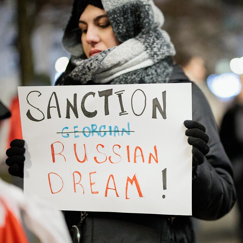 V. Raupelio  / LRT nuotr., Vilniuje – antroji kartvelų palaikymo akcija