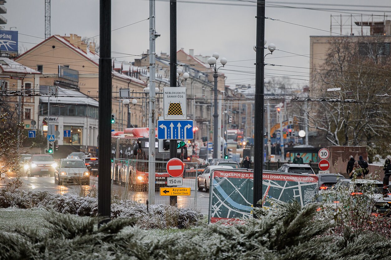 Дорожное движение в Вильнюсе
