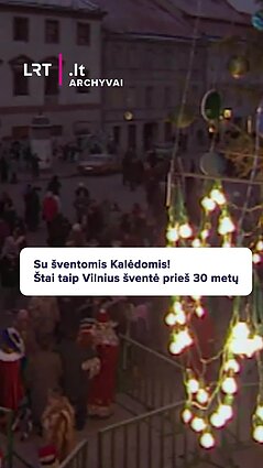 Su šventomis Kalėdomis! Štai taip Vilnius šventė prieš 30 metų
