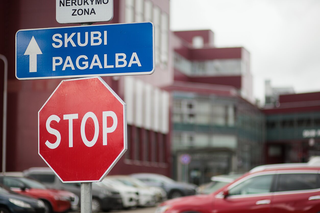 Skubi pagalba Vilniaus universiteto ligoninė Santaros klinikos