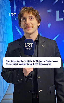Kokį palinkėjimą siunčia Saulius Ambrozaitis ir Orijus Gasanovas?