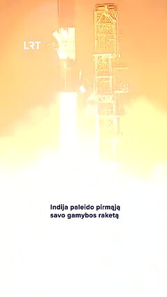 Indija paleido pirmąją savo gamybos raketą