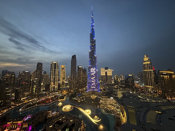 Burj Khalifa, Dubajus 2024-ųjų gruodžio 31 d.