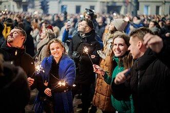 Vilnius pasitiko naujuosius 2025-uosius metus