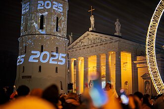 Vilnius pasitiko naujuosius 2025-uosius metus