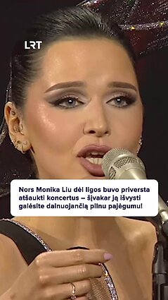 Moniką Liu su LNOBT simfoniniu orkestru stebėkite jau šiandien 15 val. per LRT!