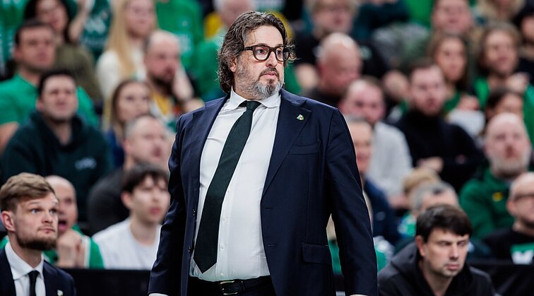 Kartų pralaimėjimą aptaręs Trinchieri: „Olympiakos“ gynyba sugeba atimti žaidimo džiaugsmą