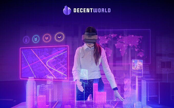 Žiniasklaidai platinta „Decentworld“ iliustracija
