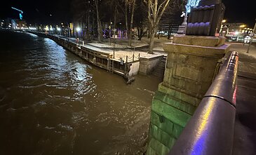 Audra Klaipėdoje, kylantis Danės vanduo