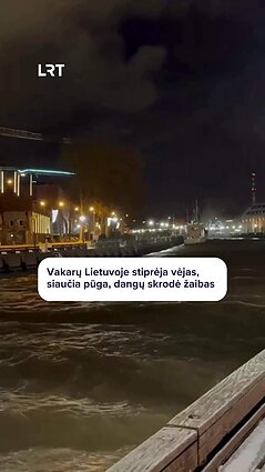 Vakarų Lietuvoje – audra