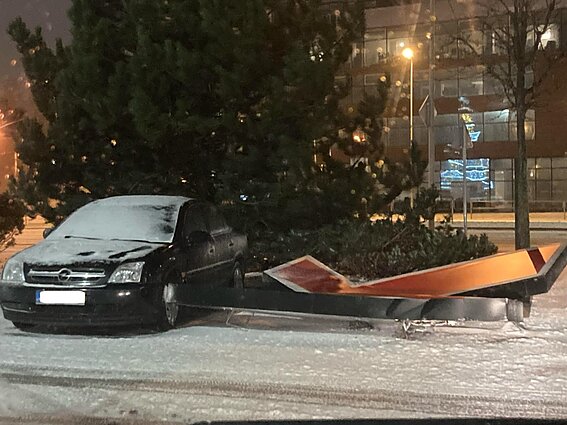 Audros padariniai Klaipėdoje
