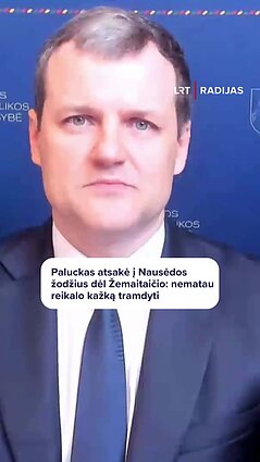 Paluckas: nematau reikalo kumščiu daužyti į stalą