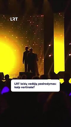 LRT vedėjai atliko dainą „Iš Lėto Leidžiasi Saulė“