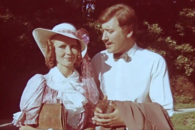 Nijolė Oželytė ir Sigitas Jakubauskas filme „Dičiaus karjera“ Nijolė Oželytė ir Sigitas Jakubauskas filme „Dičiaus karjera“