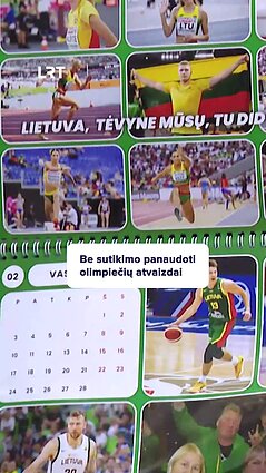 EMSI kalendoriuje – olimpiečių nuotraukos be jų žinios